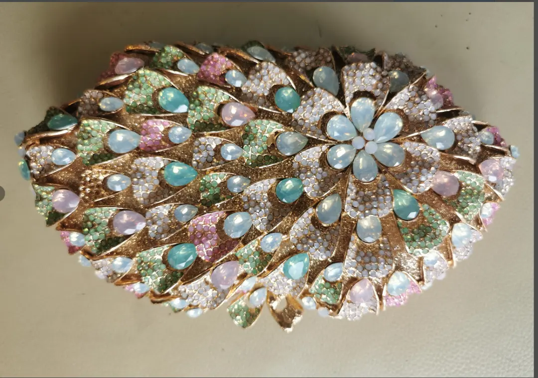 XIYUAN Full Big Stones Evening Bags Female Clutches for Women Dinner Rhinestone Handbags Wedding Bridal Crystal Clutch Purse