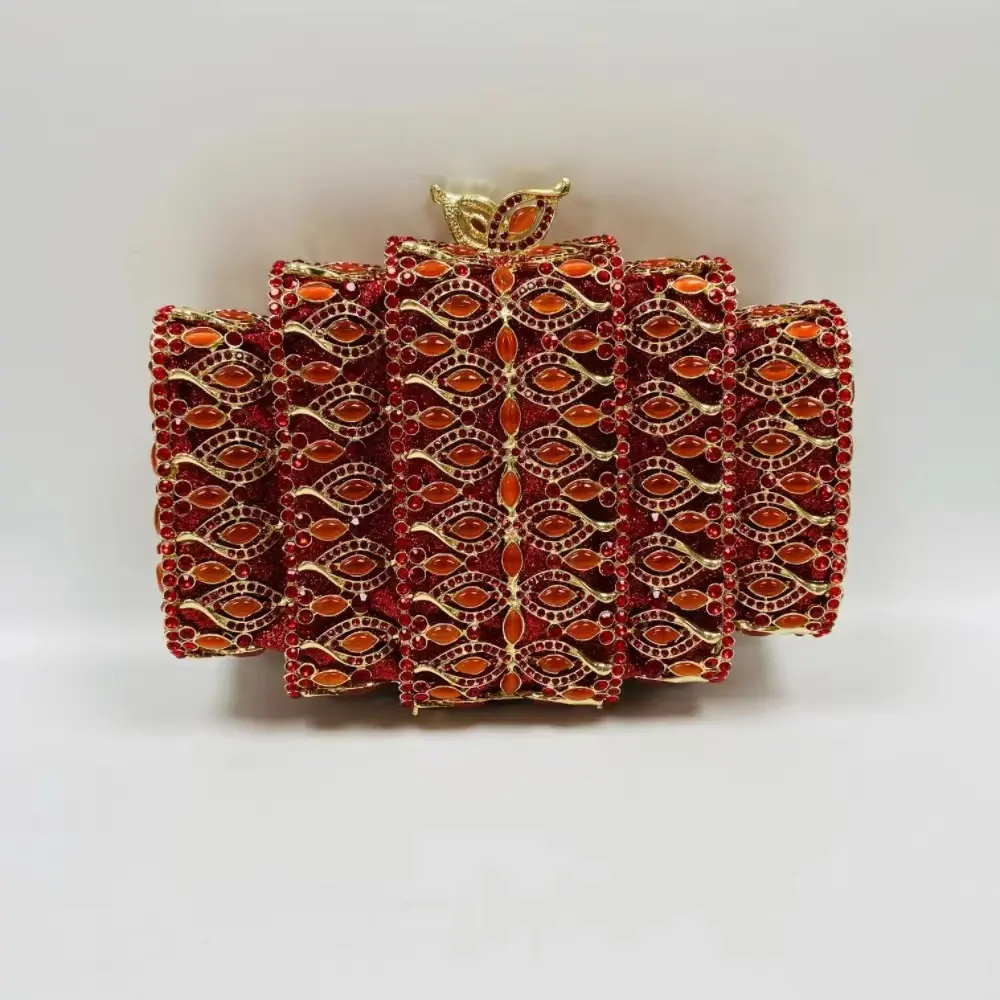 XIYUAN Women Big Stones Clutch Purse Lady Rhinestone Evening Bag Wedding Cocktail Party Diamond Minaudiere Handbag
