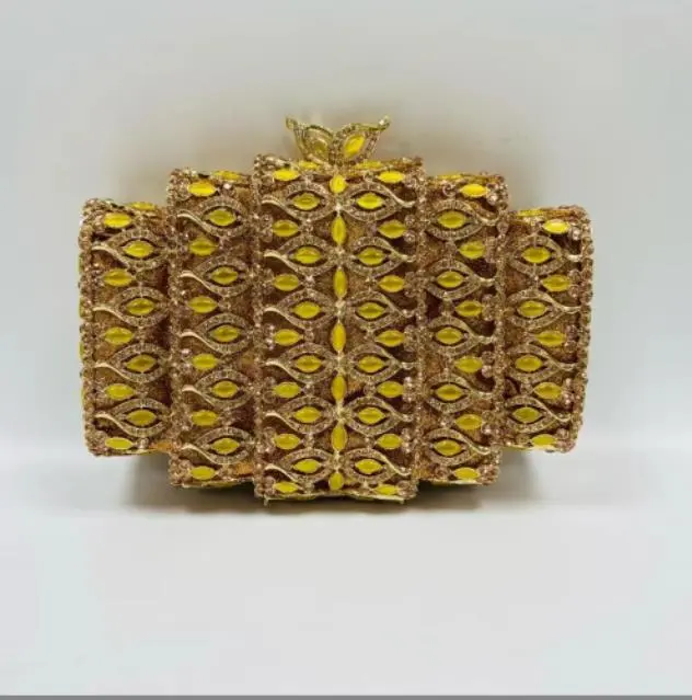 XIYUAN Women Big Stones Clutch Purse Lady Rhinestone Evening Bag Wedding Cocktail Party Diamond Minaudiere Handbag