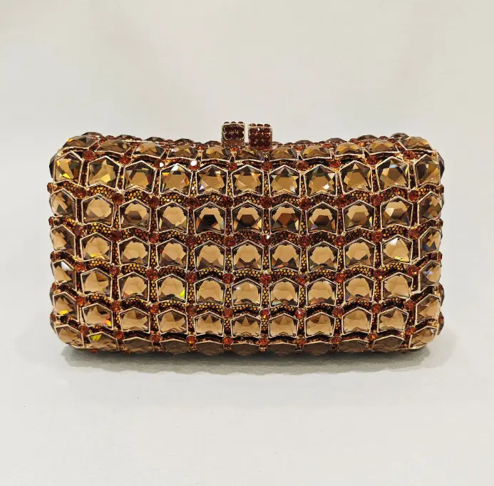 XIYUAN Women Crystals Evening Clutch bags Party Gems Day Clutches Handbag Wedding Purse Diamond Shoulder Bags Bridal Handbags