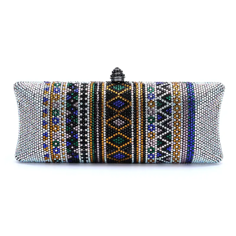 XIYUAN Evening Bag for Women Party Clutches and Evening Bags with Crystal Party Wedding Prom Rhinestones Chain Shoulder Bag