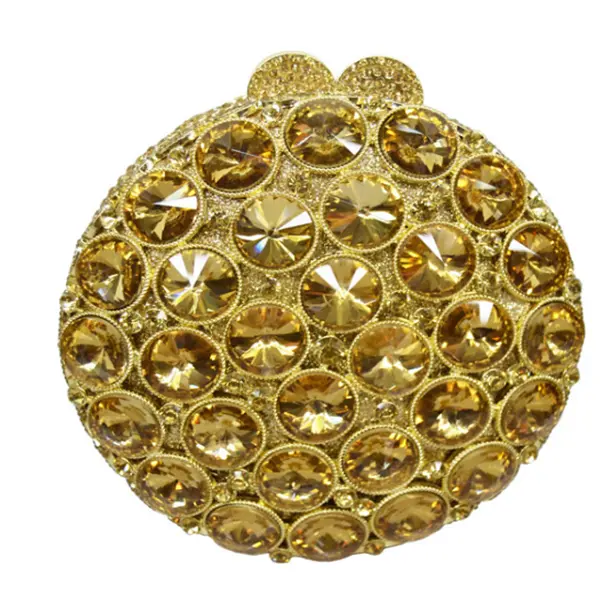 XIYUAN Green/Blue/Gold Crystal Women Evening Box Clutch Bag Wedding Bridal Minaudiere Handbags Stones Purses Ladies Party Clutch