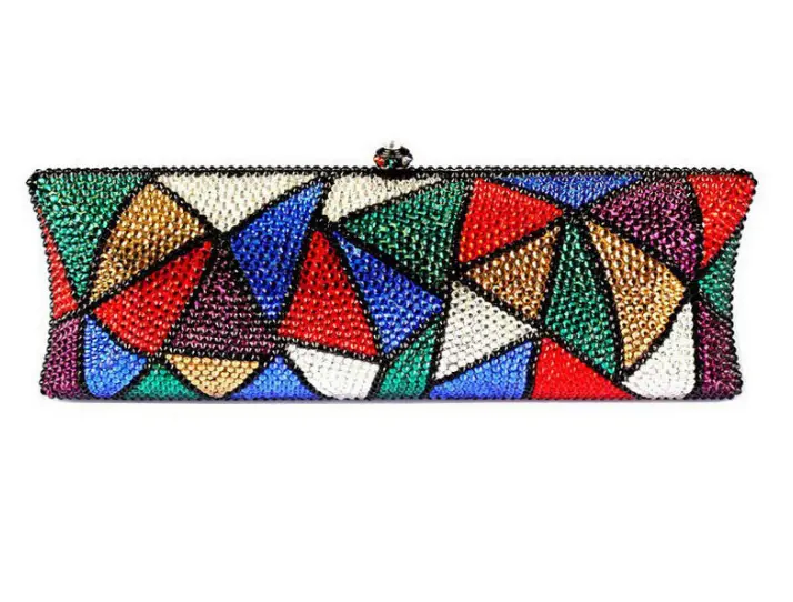 XIYUAN Plain Crystal Clutch Bags Multicolor Full Stones Prom Handbags Women Wedding  Rhinestone Purse pochette Box Shoulder Bags