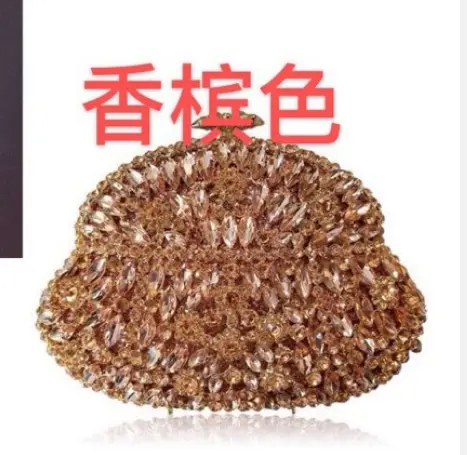 Lady XIYUAN Diamond Evening Bags Bridal Rhinestone Clutches Bags Crystal Wedding Party Purse Luxury High-End Girl Wallets