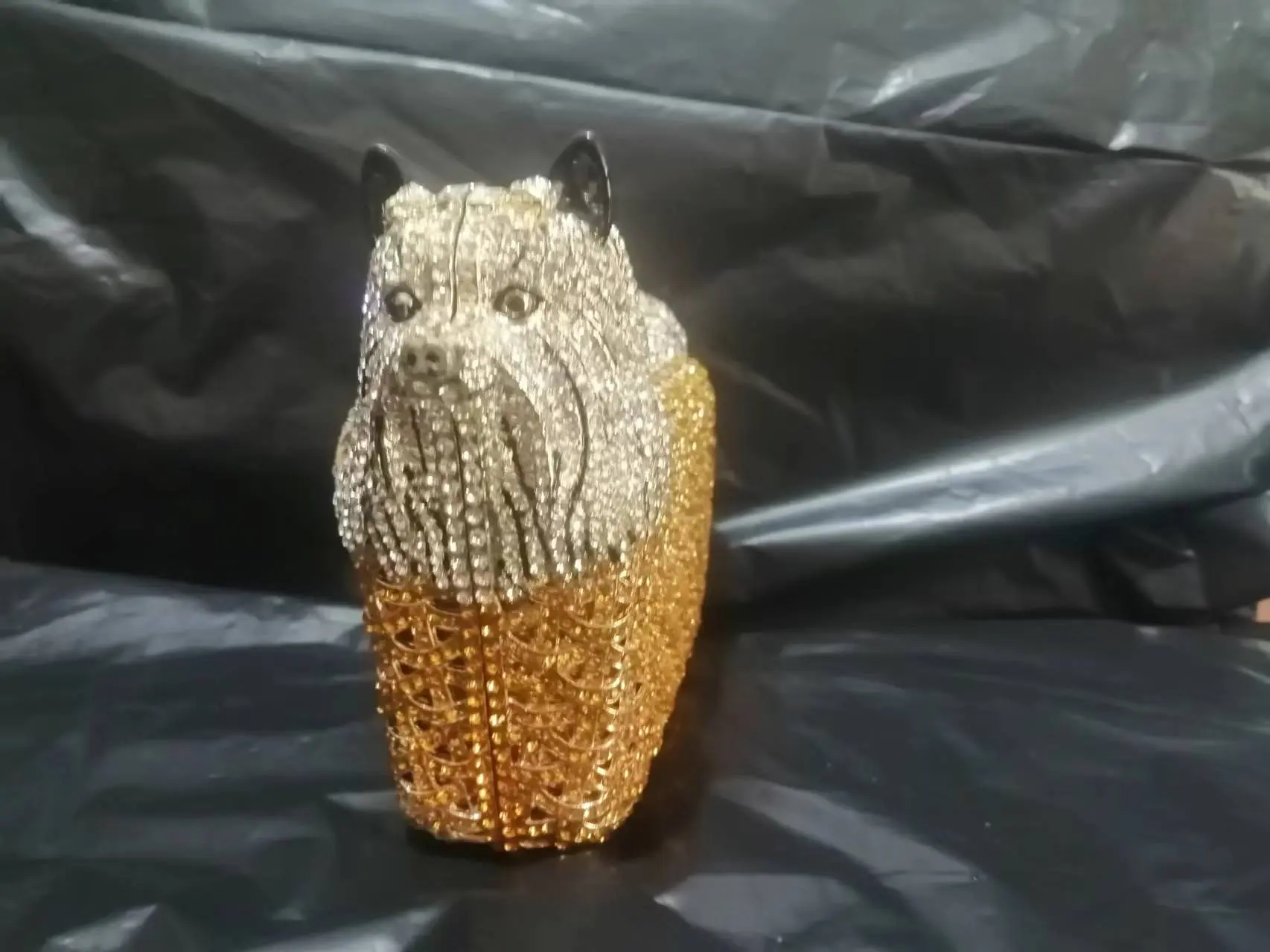 Female Llion Crystal Clutch Gold rhinestones Evening Purse Bag Women Formal Dinner Handbag Wedding Bridal Clutches Bags Purses