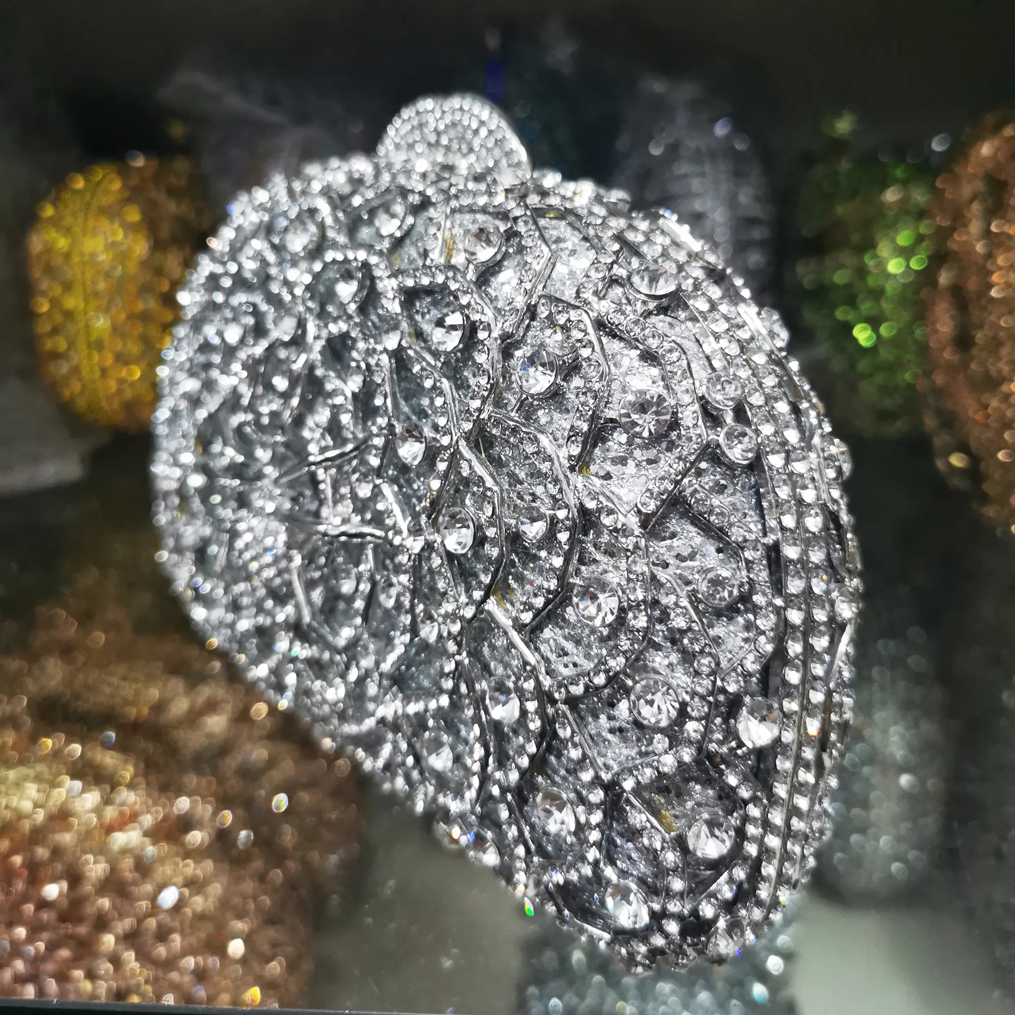 XIYUAN Full Diamonds Evening Clutches Bags Crystal Wedding Bag Bridal Handbags Fashion Ladies Rhinestone Party Purses Minaudiere