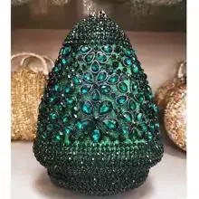 XIYUAN Flower Crystal Evening Bags Women Luxury Gorgeous Sparkling Rhinestone Clutch Designer Party Purse Wedding Bridal Handbag