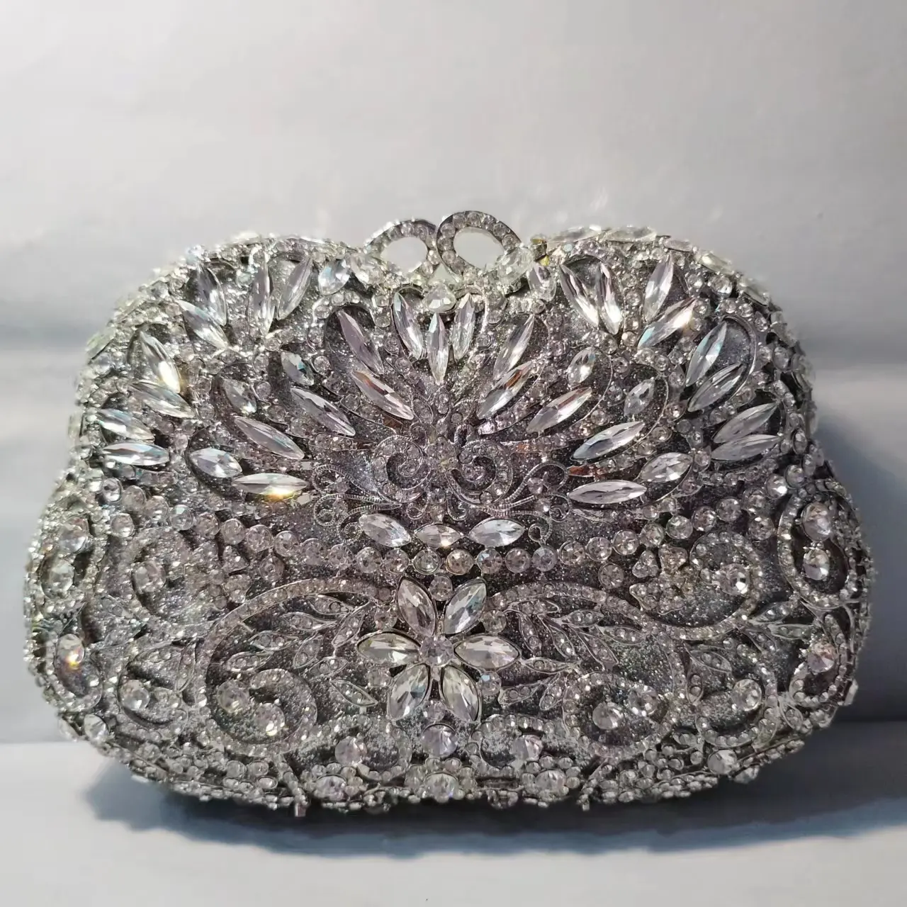 Lady Green Stone Clutch Purse For Wedding Gift Handbags Luxury Rhinestone Evening Day Clutches Bags Women Party Purses Bag