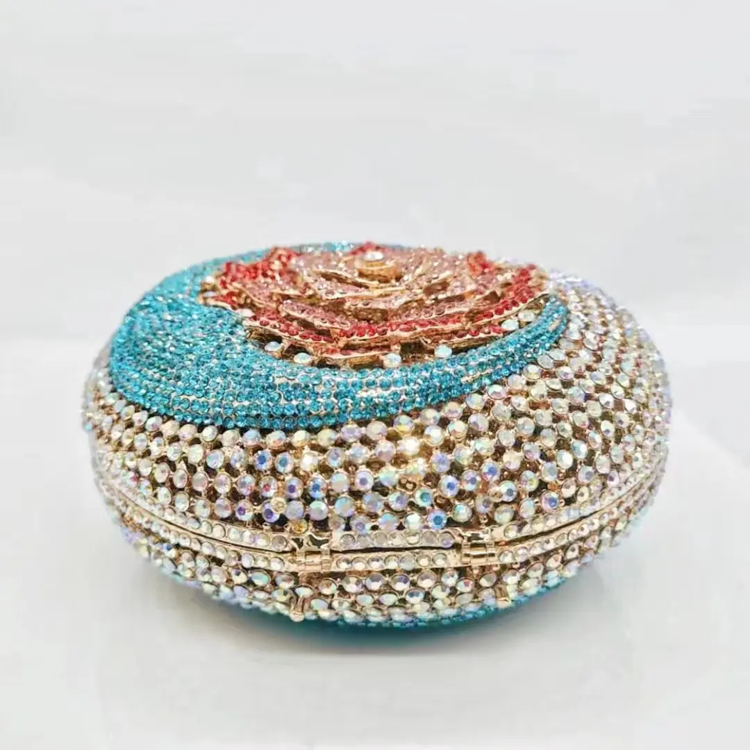 XIYUAN Diamonds Wedding Clutch Bag Rhinestones Women's Pouch Evening Clutches For Bridal Stone Handbag Party Dinner Gems  Purse