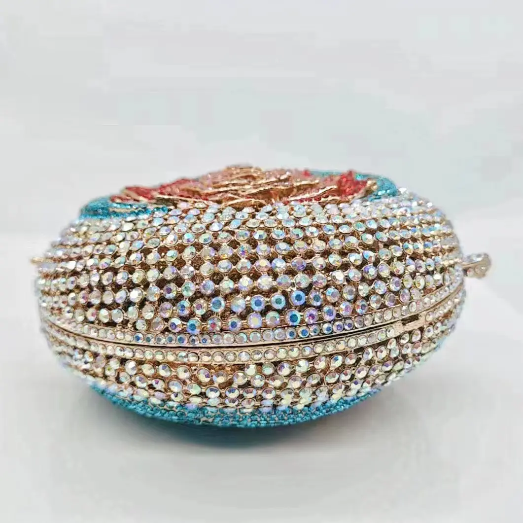 XIYUAN Diamonds Wedding Clutch Bag Rhinestones Women's Pouch Evening Clutches For Bridal Stone Handbag Party Dinner Gems  Purse