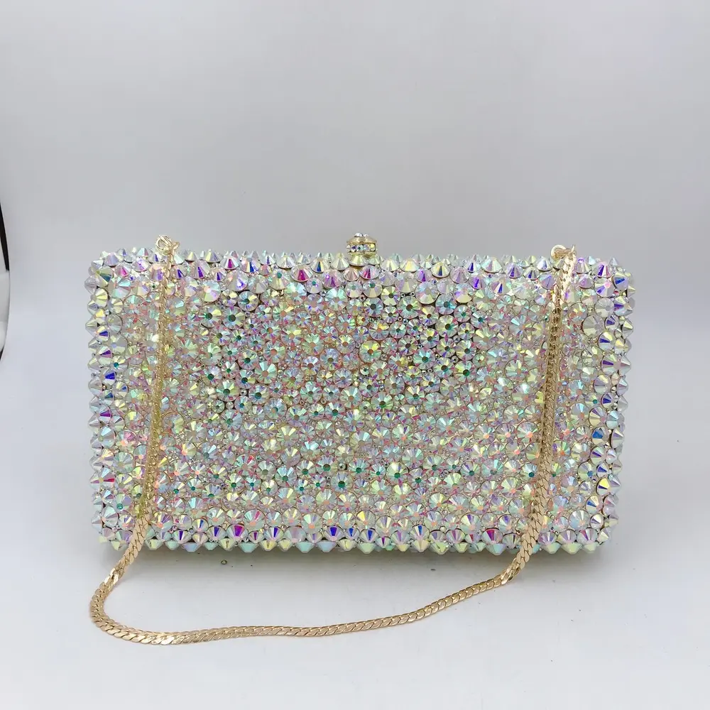 XIYUAN Gems Gift Box Evening Clutch Bags Women 2025 Luxury Designer Boutique Purses And Handbags Wedding Party Day Clutches Bags