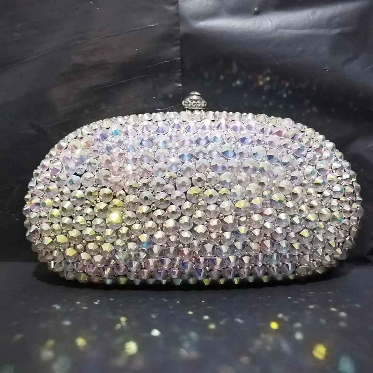 Women's Wedding Orange Stones Purses Luxury Designer Diamond Evening Bag Party Rhinestone Clutch And Handbags Chain Shoulder Bag