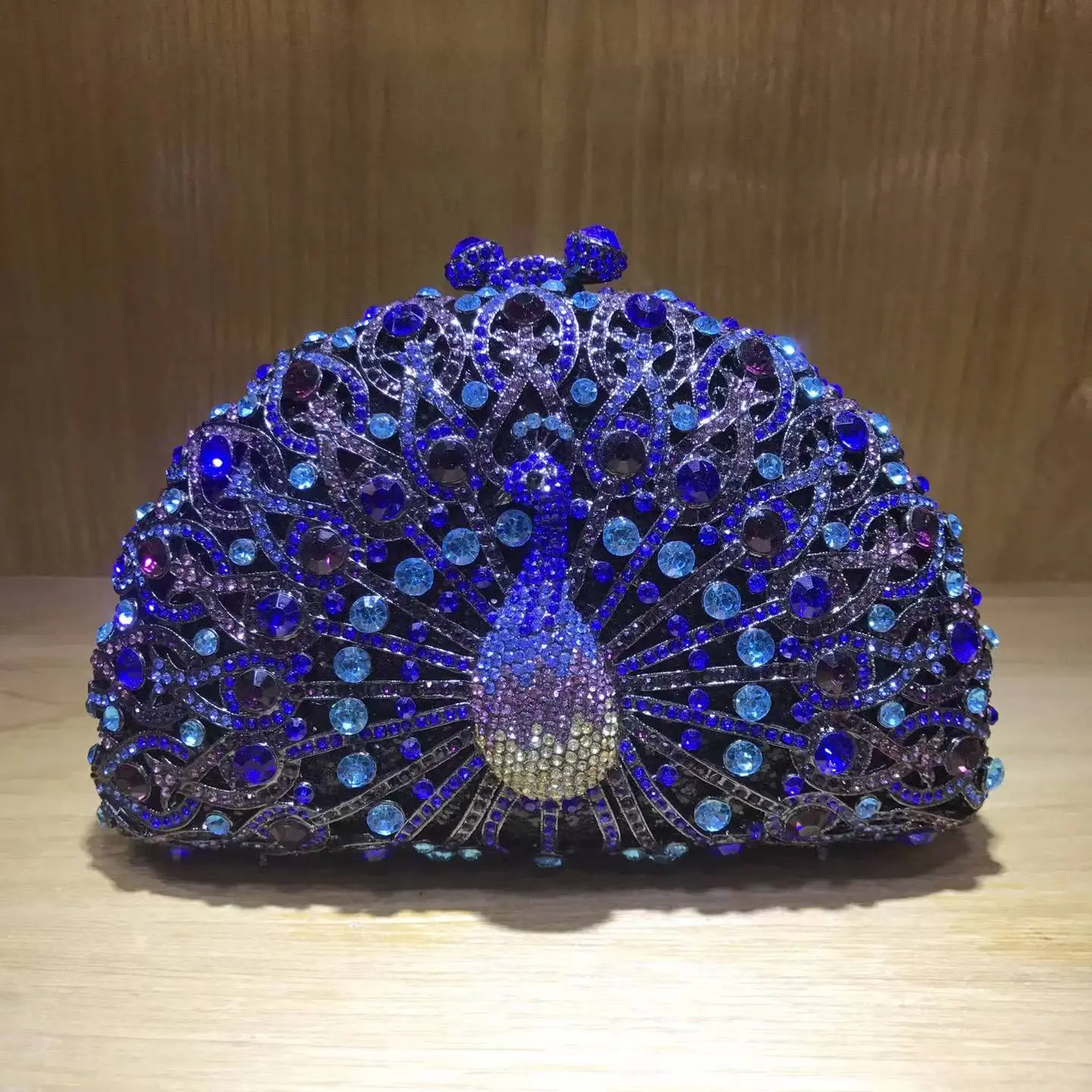 XIYUAN Women Crystal Clutches Bags Stones Evening Bags Wedding Party Bag Metal Rhinestone Minaudiere Diamond Handbag and Purse