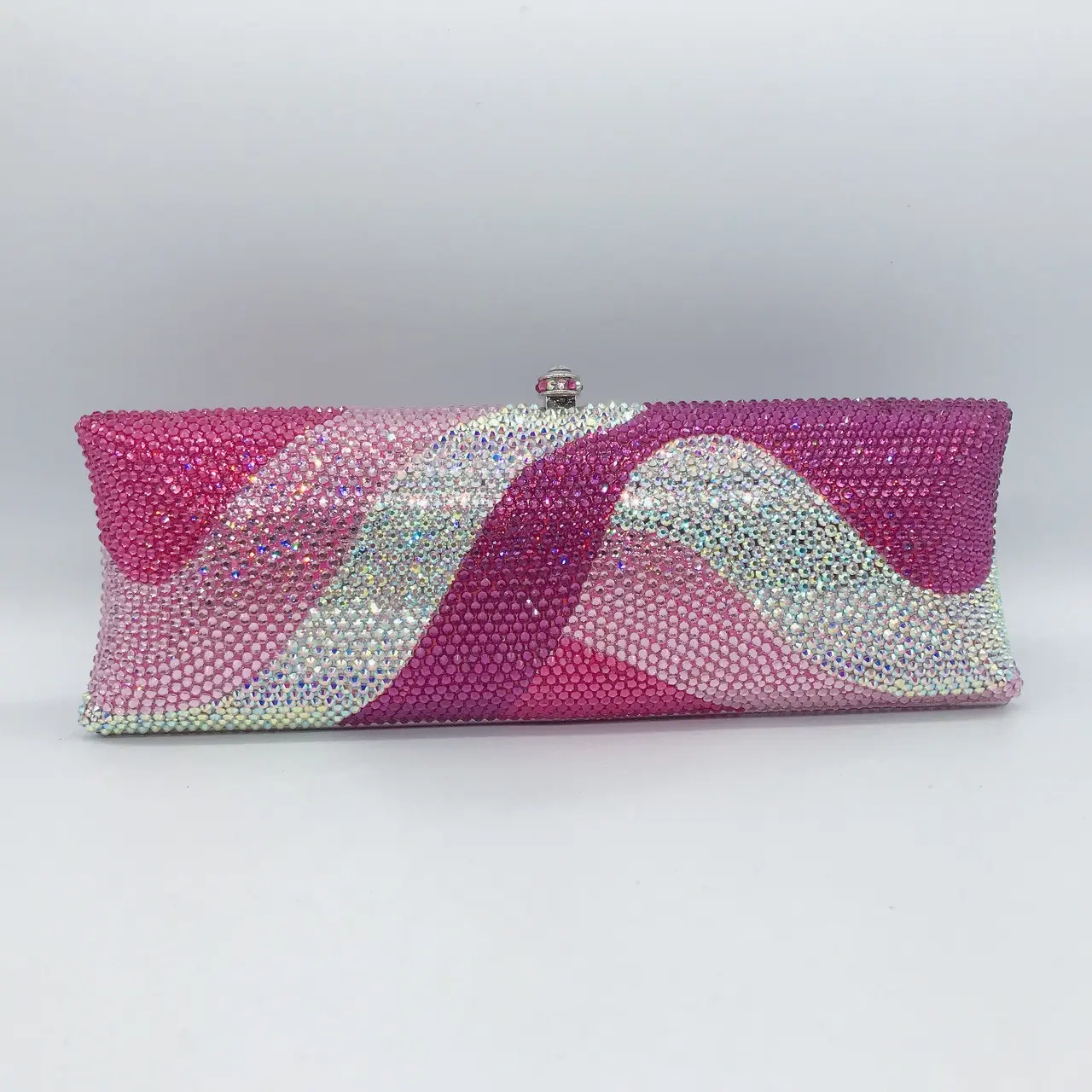 XIYUAN Blue&Green Full Rhinestone Purse Women Evening Clutch Bags Wedding Day Clutches Bridal Crystal Minaudiere Handbag Purses