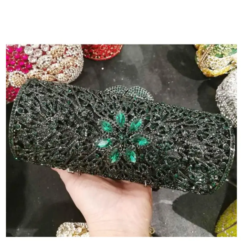XIYUAN Purple/Blue Crystal Women Evening Bags Clutch Bag Wedding Bridal Minaudiere Handbags and Purses Ladies Party Clutches
