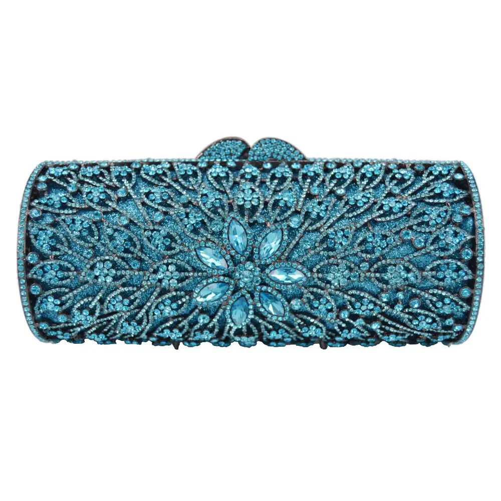 XIYUAN Purple/Blue Crystal Women Evening Bags Clutch Bag Wedding Bridal Minaudiere Handbags and Purses Ladies Party Clutches