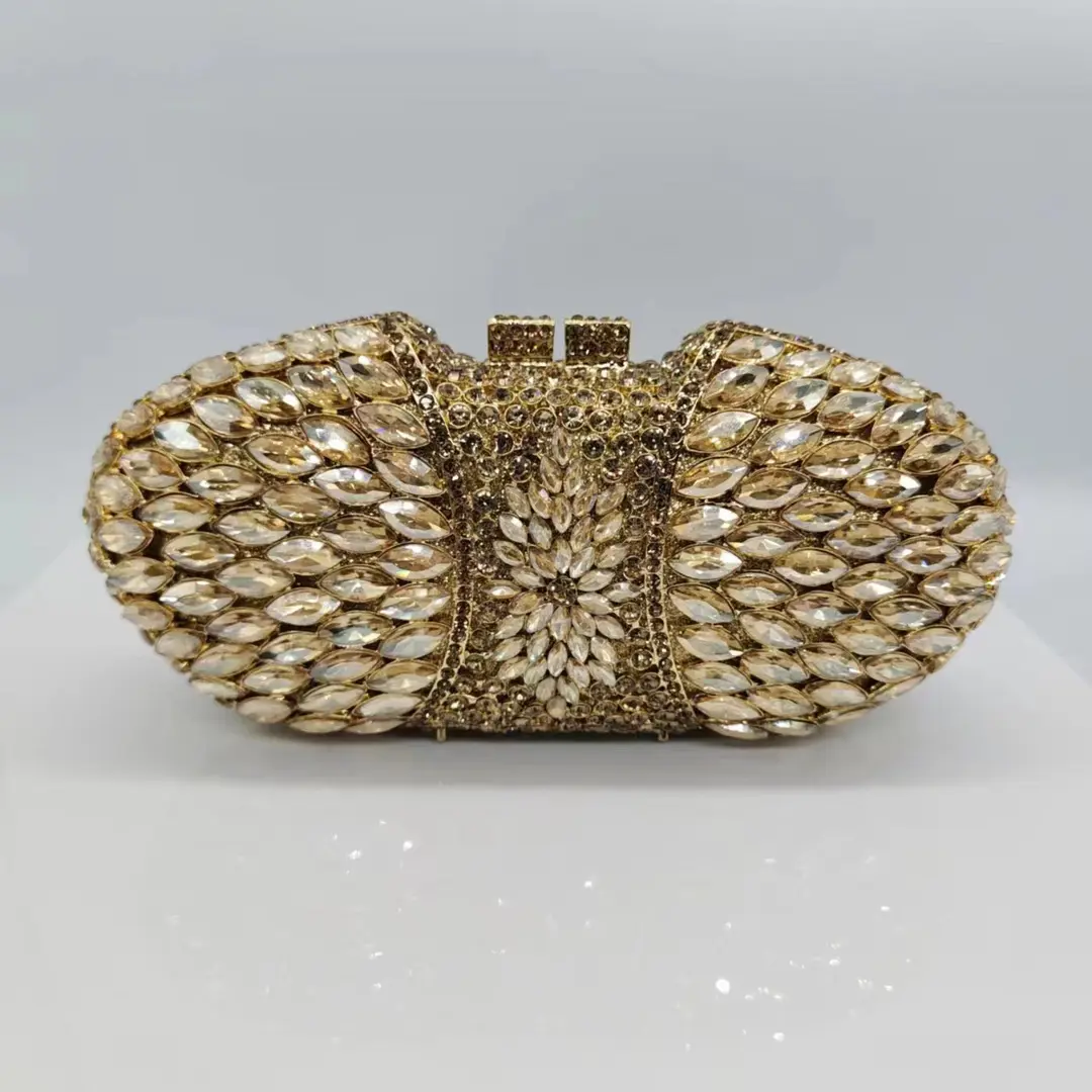 XIYUAN Purple Rhinestone Evening Bags Wedding Bridal Clutches Women Diamond Crystal Party Phone Purses And Handbags Small Clutch