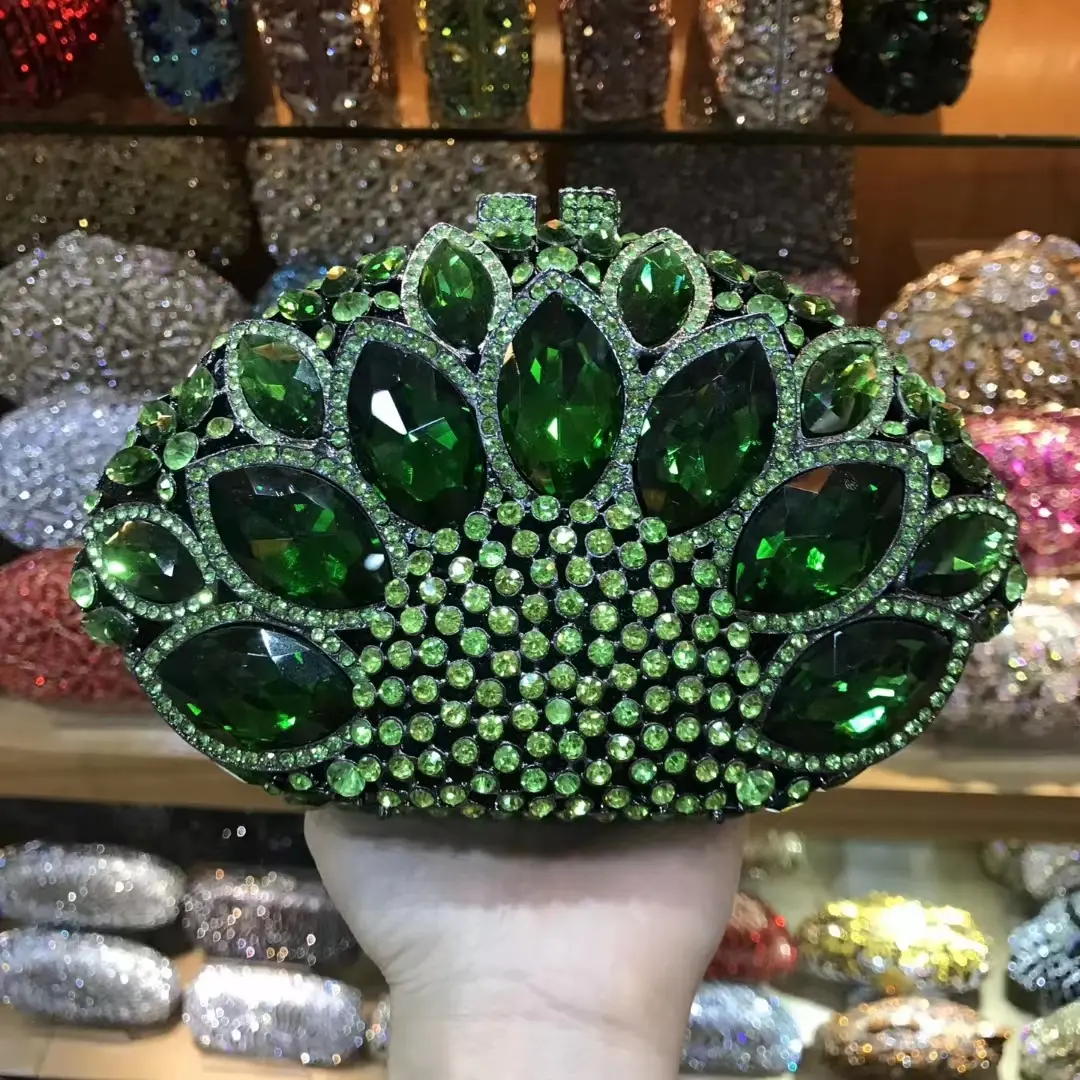 13 Colors Female Crystal Women Evening Bags Stone Clutch Bag Wedding Bridal Minaudiere Handbags and Purses Ladies Party Clutches