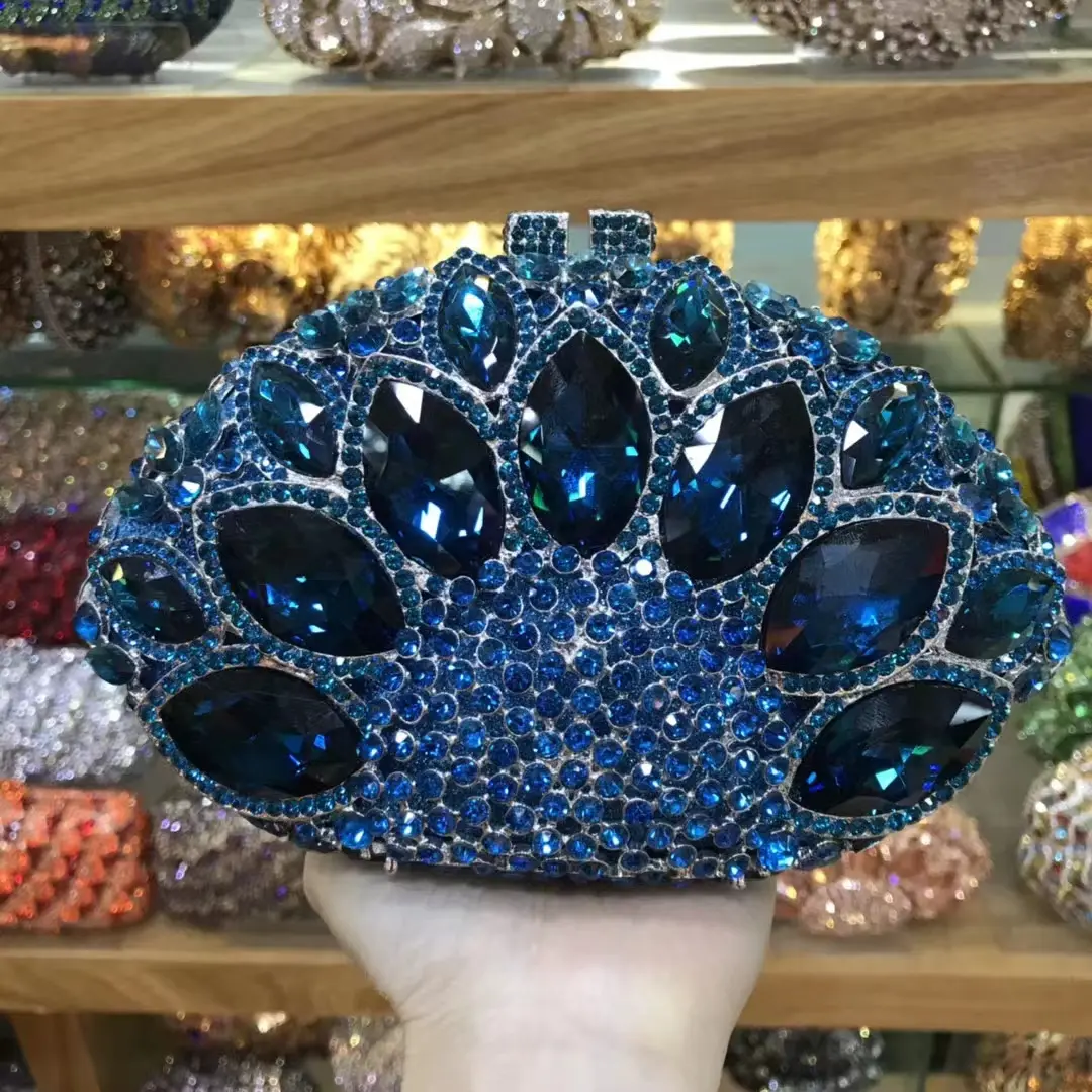 13 Colors Female Crystal Women Evening Bags Stone Clutch Bag Wedding Bridal Minaudiere Handbags and Purses Ladies Party Clutches