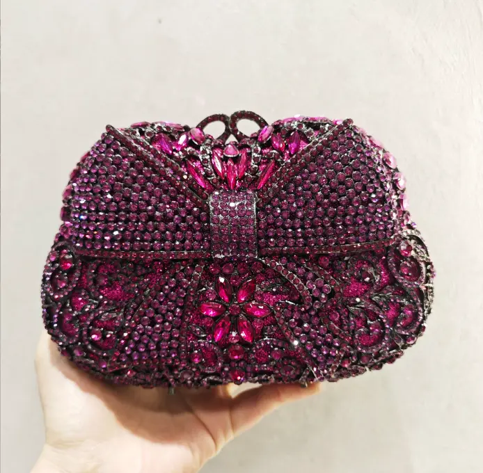 Lady Green Stone Clutch Purse For Wedding Gift Handbags Luxury Rhinestone Evening Day Clutches Bags Women Party Purses Bag