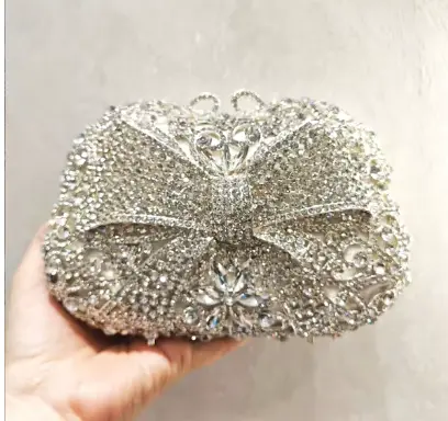 Lady Green Stone Clutch Purse For Wedding Gift Handbags Luxury Rhinestone Evening Day Clutches Bags Women Party Purses Bag