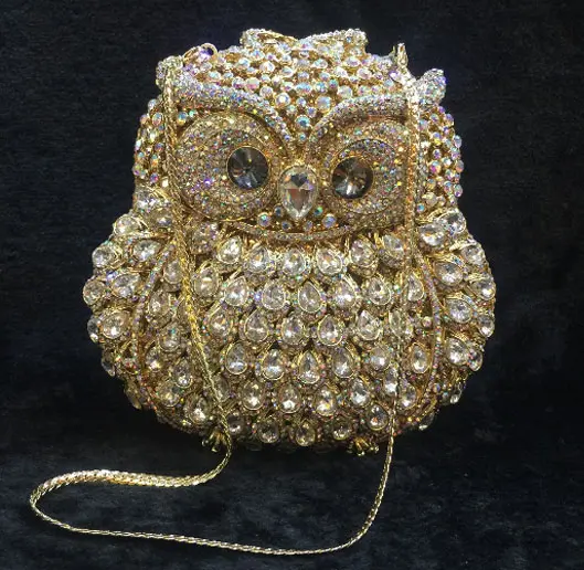 XIYUAN New Rhinestones Evening Clutch Bags Crystal Wedding Prom Clutches Women Bridal Purses Party Handbags Formal Minaudiere