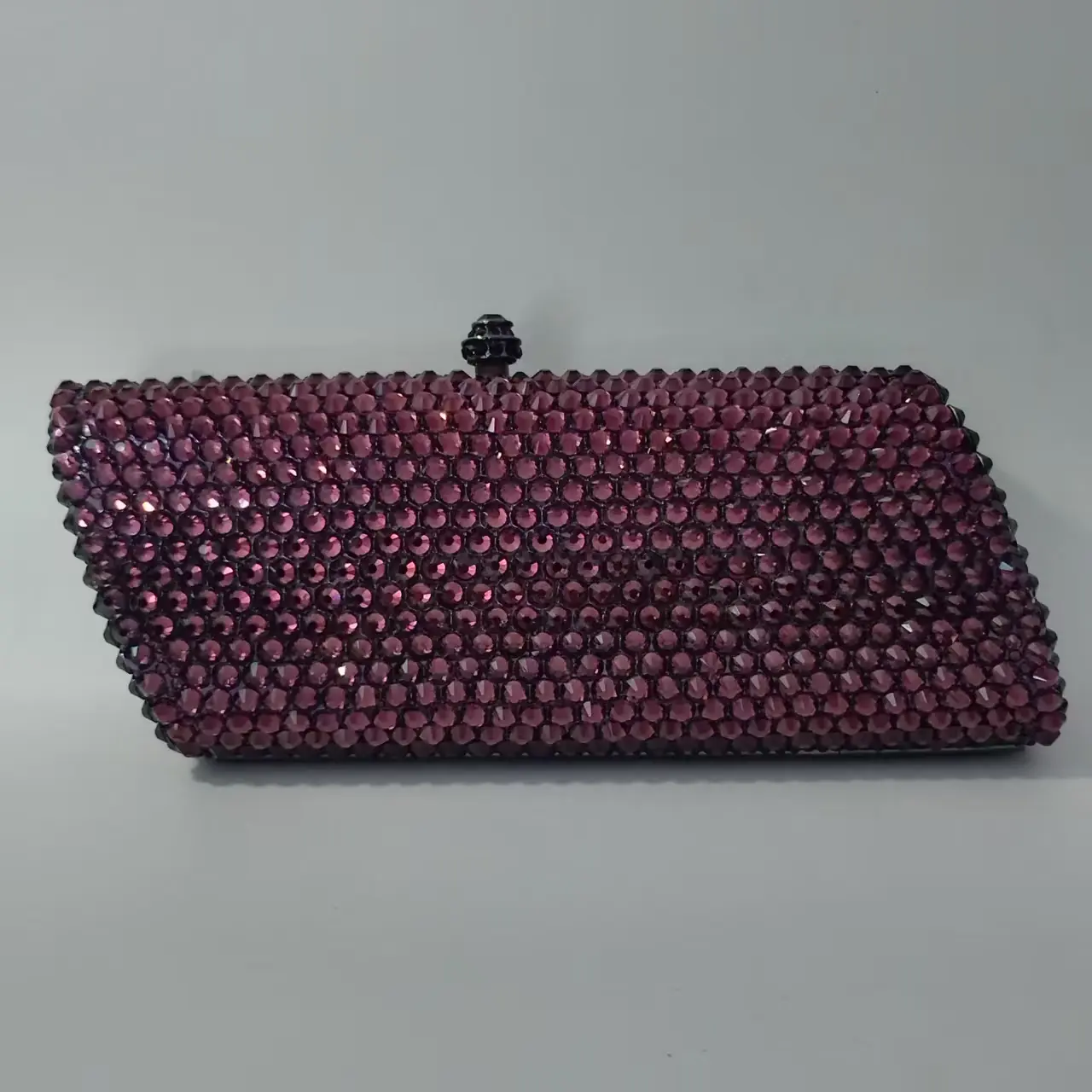 XIYUAN Crystal Women Gold/Red/Purple/Pink Stones Evening Clutch Bag Wedding Bridal Minaudiere Box Rhinestone Handbags and Purses