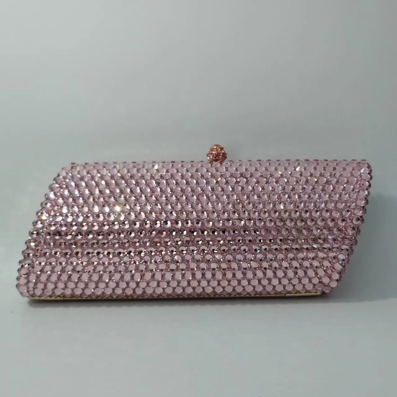 XIYUAN Crystal Women Gold/Red/Purple/Pink Stones Evening Clutch Bag Wedding Bridal Minaudiere Box Rhinestone Handbags and Purses