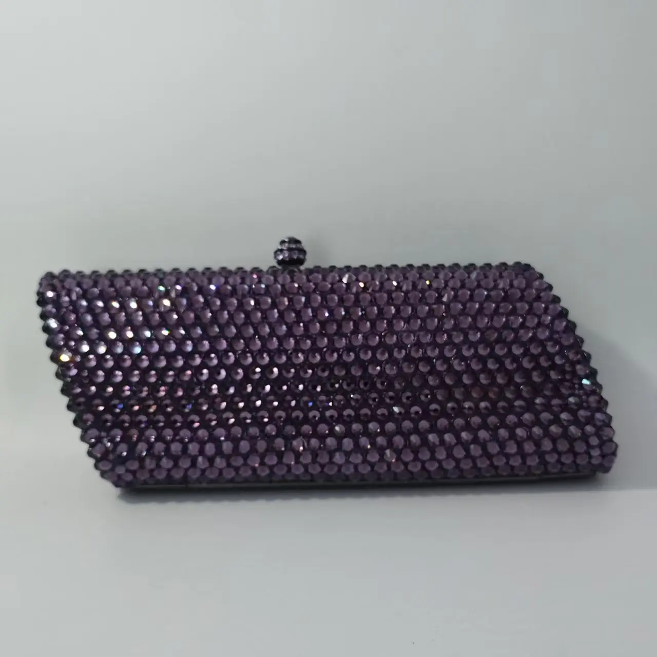 XIYUAN Crystal Women Gold/Red/Purple/Pink Stones Evening Clutch Bag Wedding Bridal Minaudiere Box Rhinestone Handbags and Purses