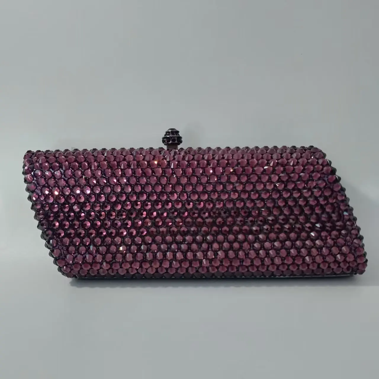 XIYUAN Crystal Women Gold/Red/Purple/Pink Stones Evening Clutch Bag Wedding Bridal Minaudiere Box Rhinestone Handbags and Purses