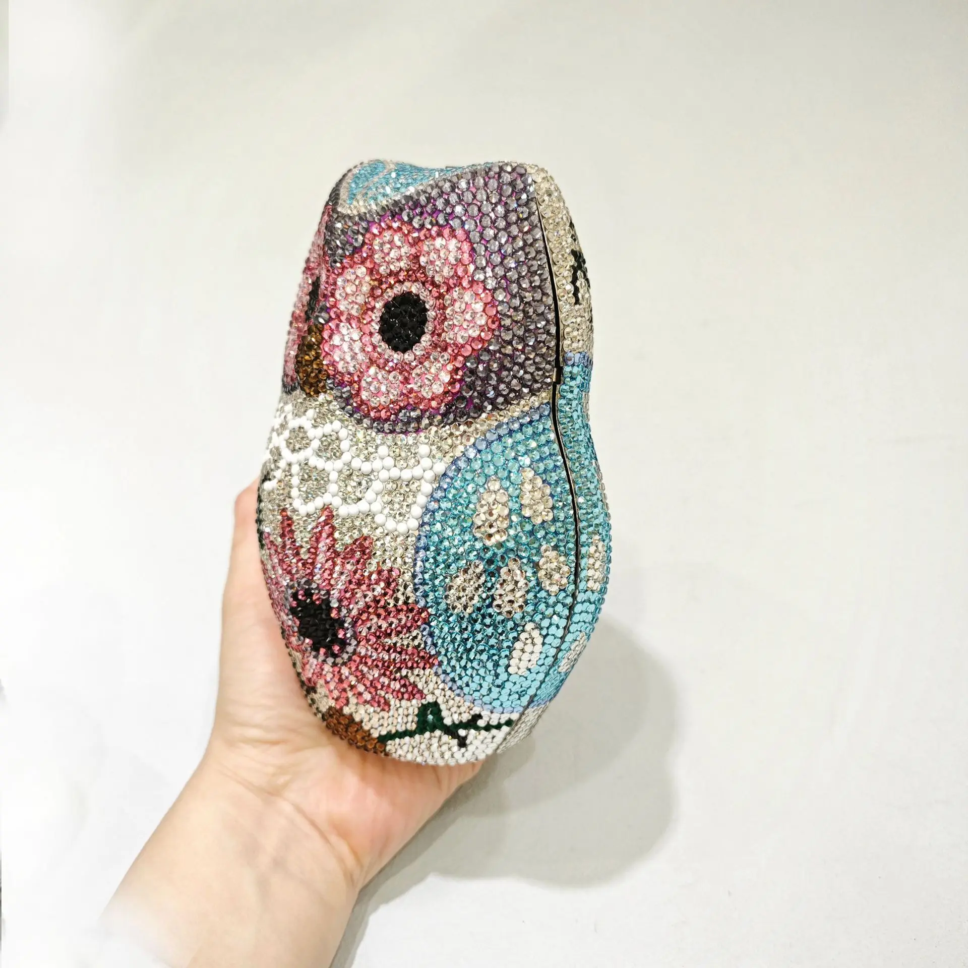XIYUAN Owl Diamonds Evening Clutch Bags For Wedding Party Women Luxury Designer Crystals Small Handbag Metalic Bridal Purses