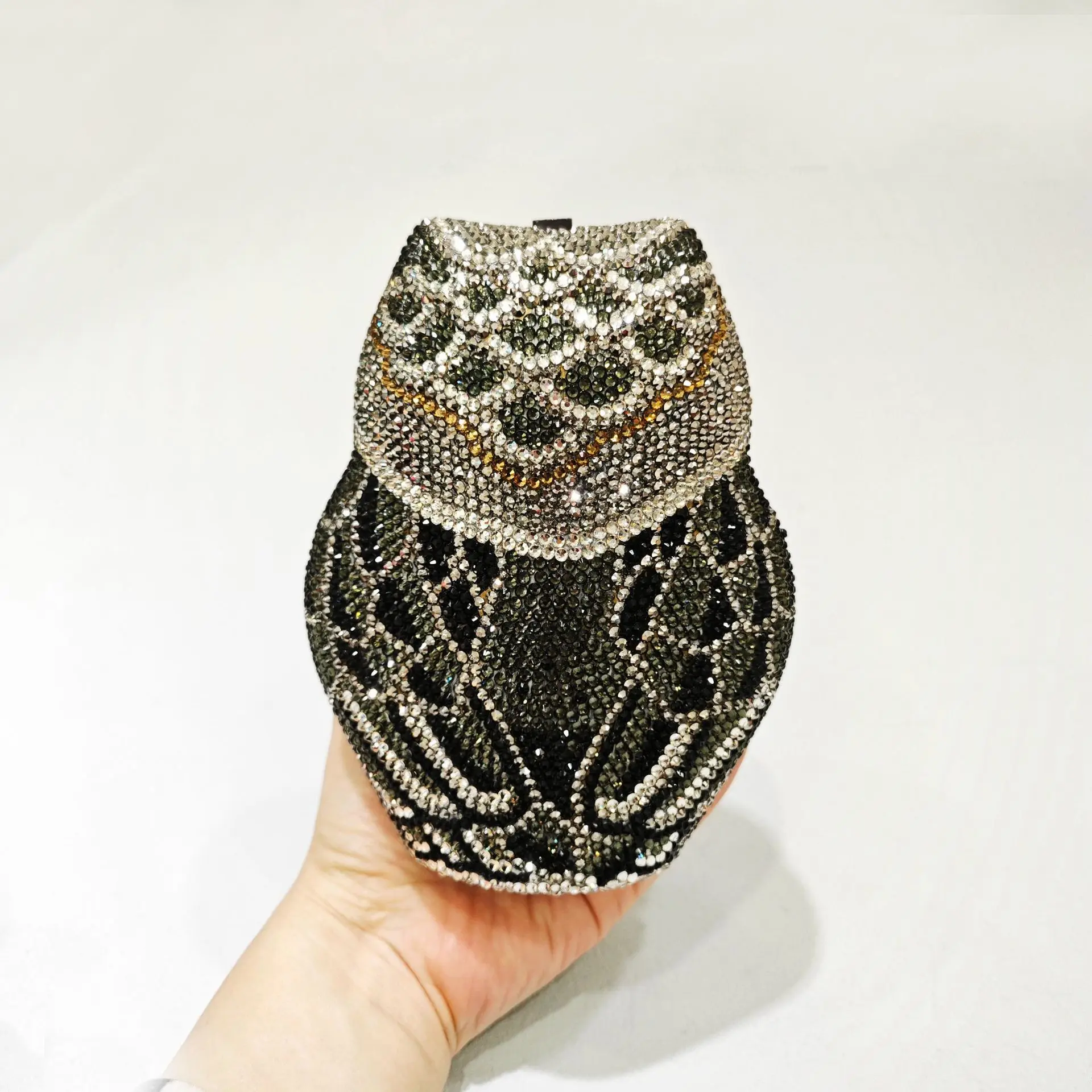 XIYUAN Owl Diamonds Evening Clutch Bags For Wedding Party Women Luxury Designer Crystals Small Handbag Metalic Bridal Purses