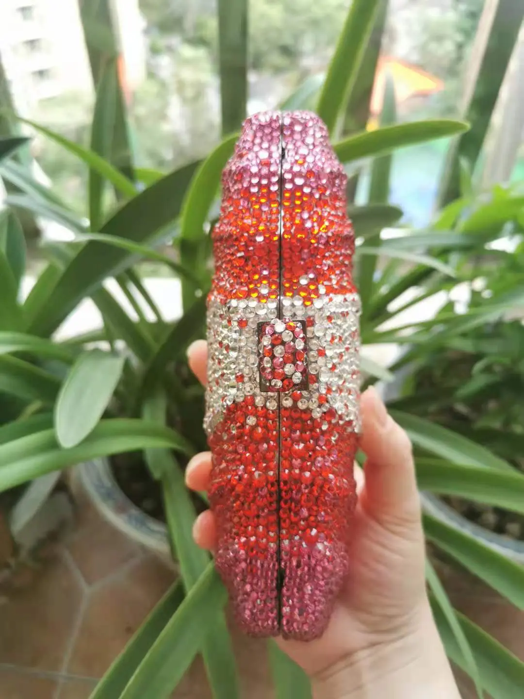 XIYUAN Lady Rhinestones Evening Clutch Bags Luxury Bling Crystal Clutch Purses Pink Handbags Wedding Purse Party Gems Purses