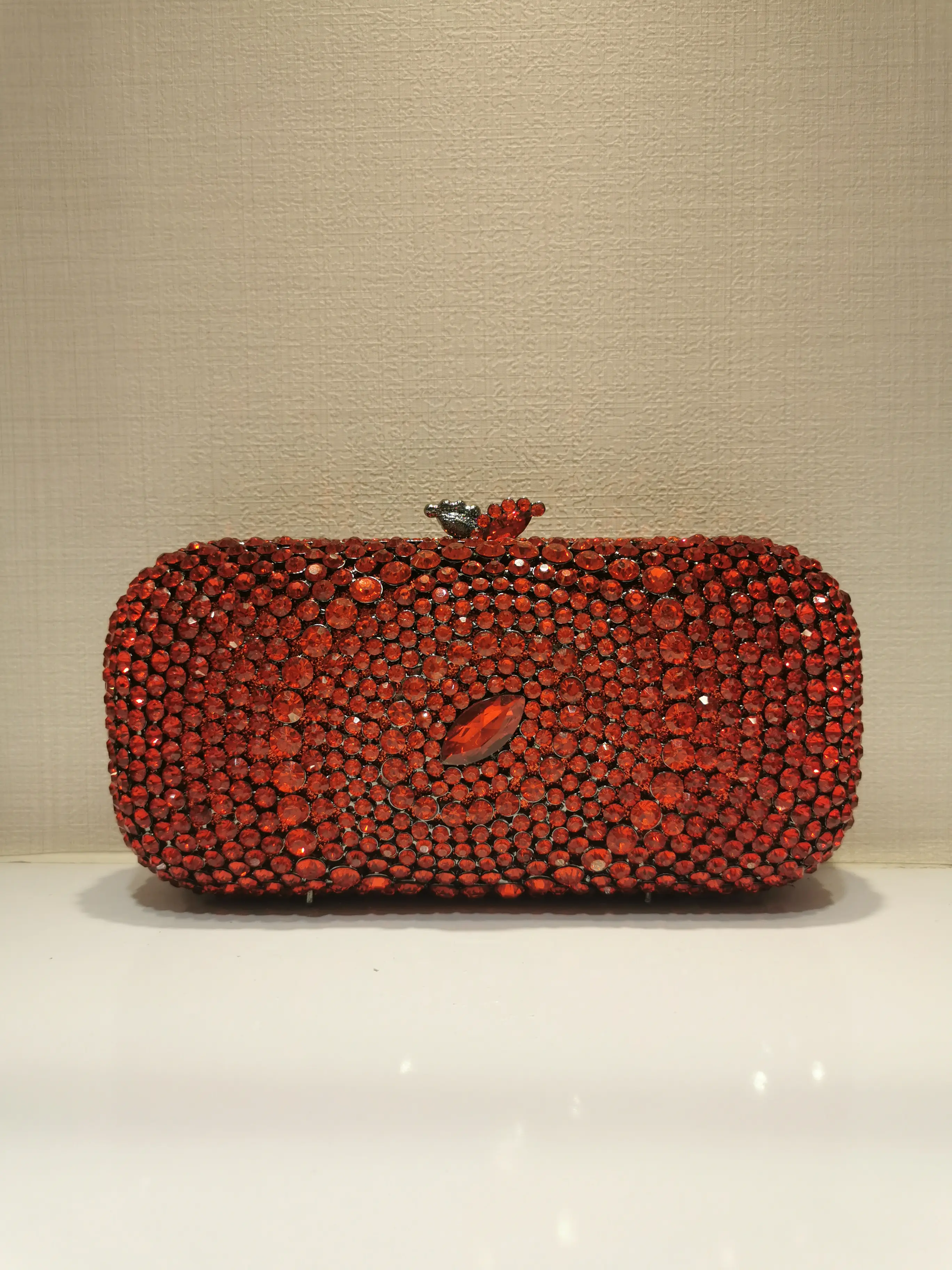 XIYUAN Lady Green/Red/Gold Diamond Minaudiere Clutch Crystal Evening Handbag Women Party Prom Bag Bridal Clutches Wedding Purse