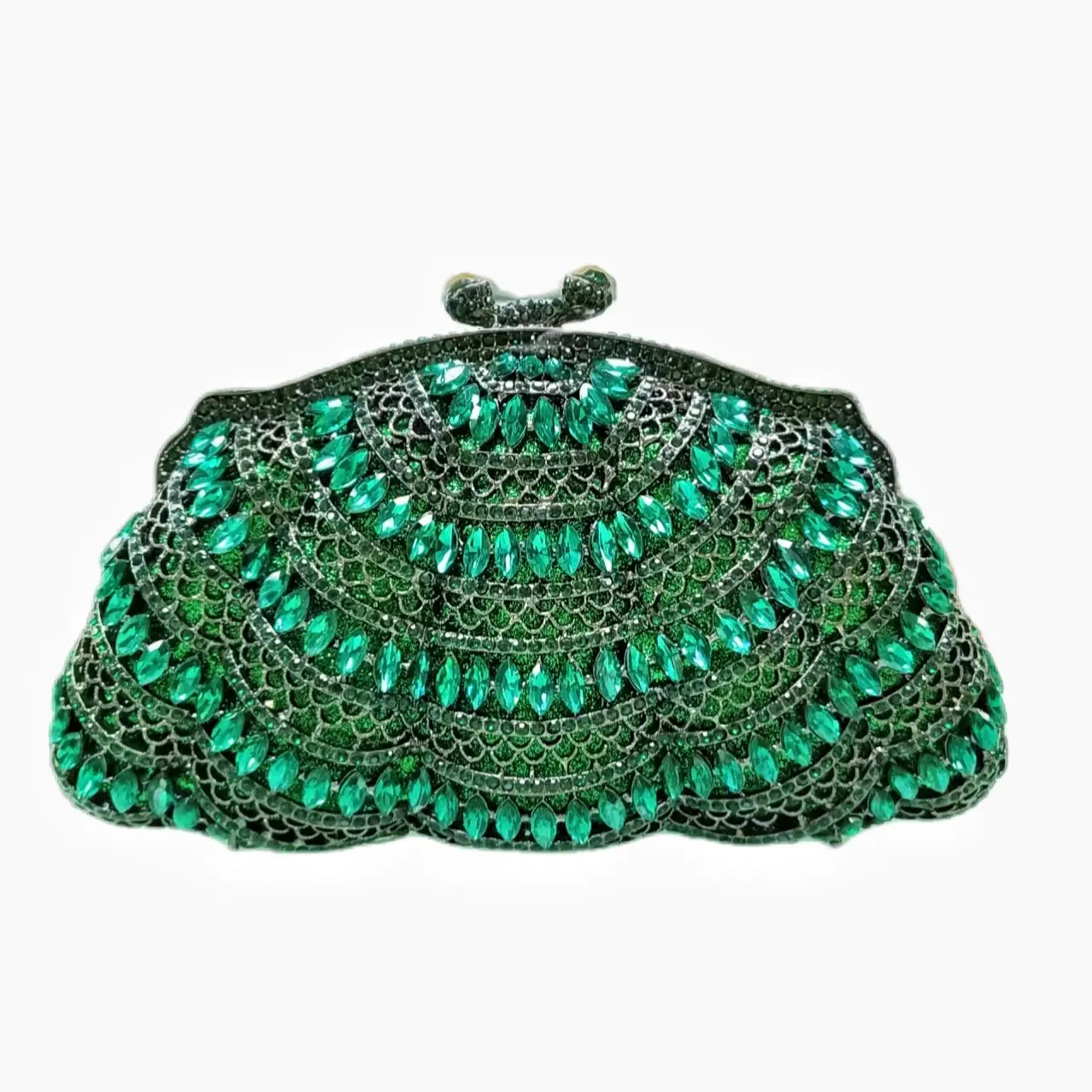 Women Gold/Green/Blue/Red Rhinestones Wedding Clutch Purse Women’s Crystal Evening Clutches Bags Lady Chain Party Shoulder Bags