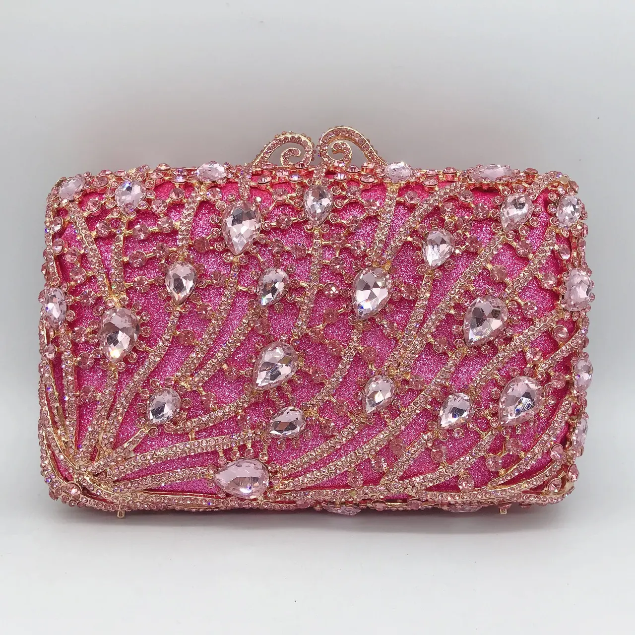 Women Green/Pink Crystal Clutch Purse Stone Evening Bags Lady Cocktail Party Diamond Minaudiere Handbag Wedding rhinestones Bags