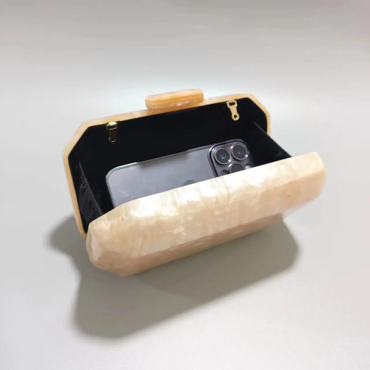 XIYUAN Women apricot Color Acrylic Evening Clutch Bags For Wedding Party Luxury Fushia Purses And Handbags Designer Shoulder Bag