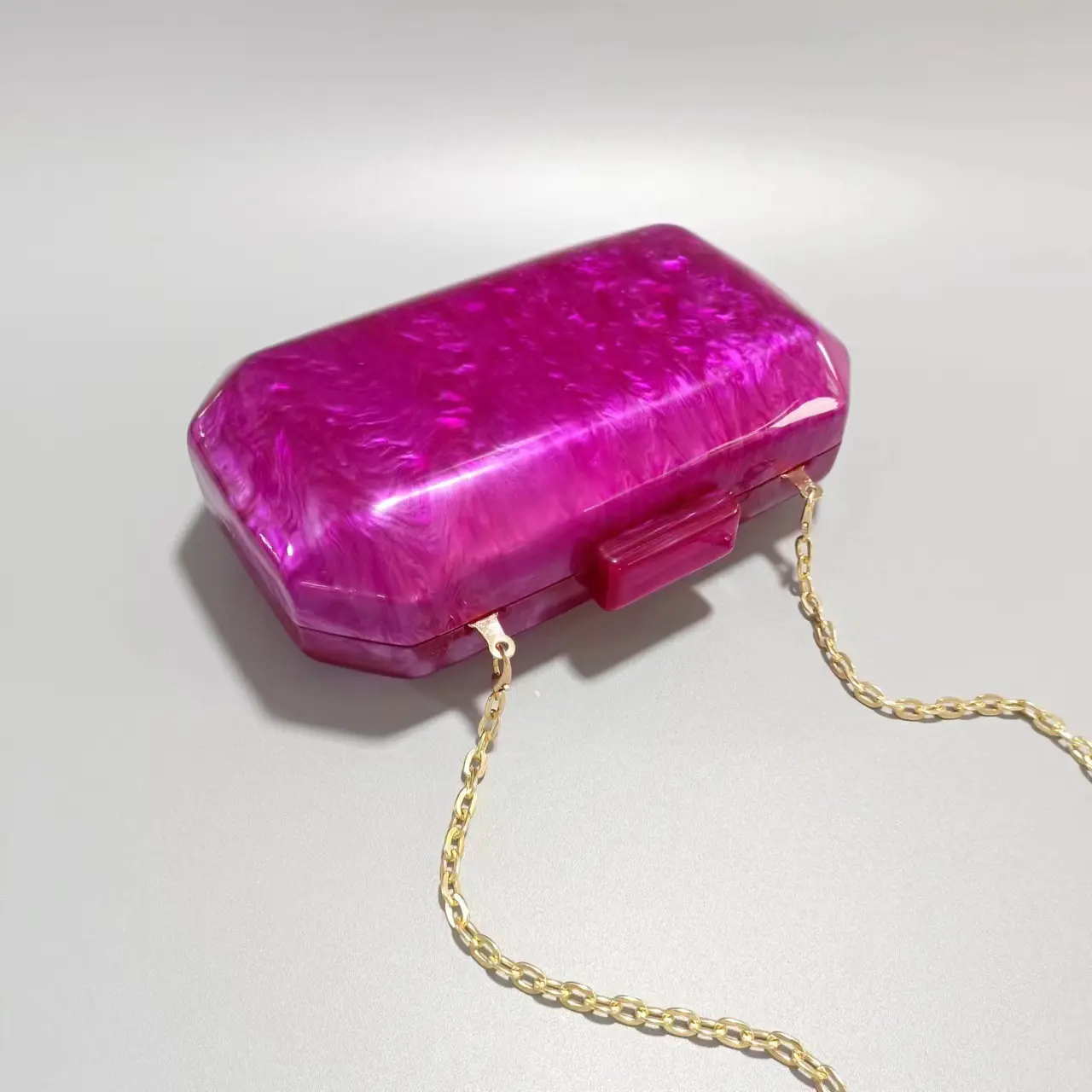 XIYUAN Women apricot Color Acrylic Evening Clutch Bags For Wedding Party Luxury Fushia Purses And Handbags Designer Shoulder Bag