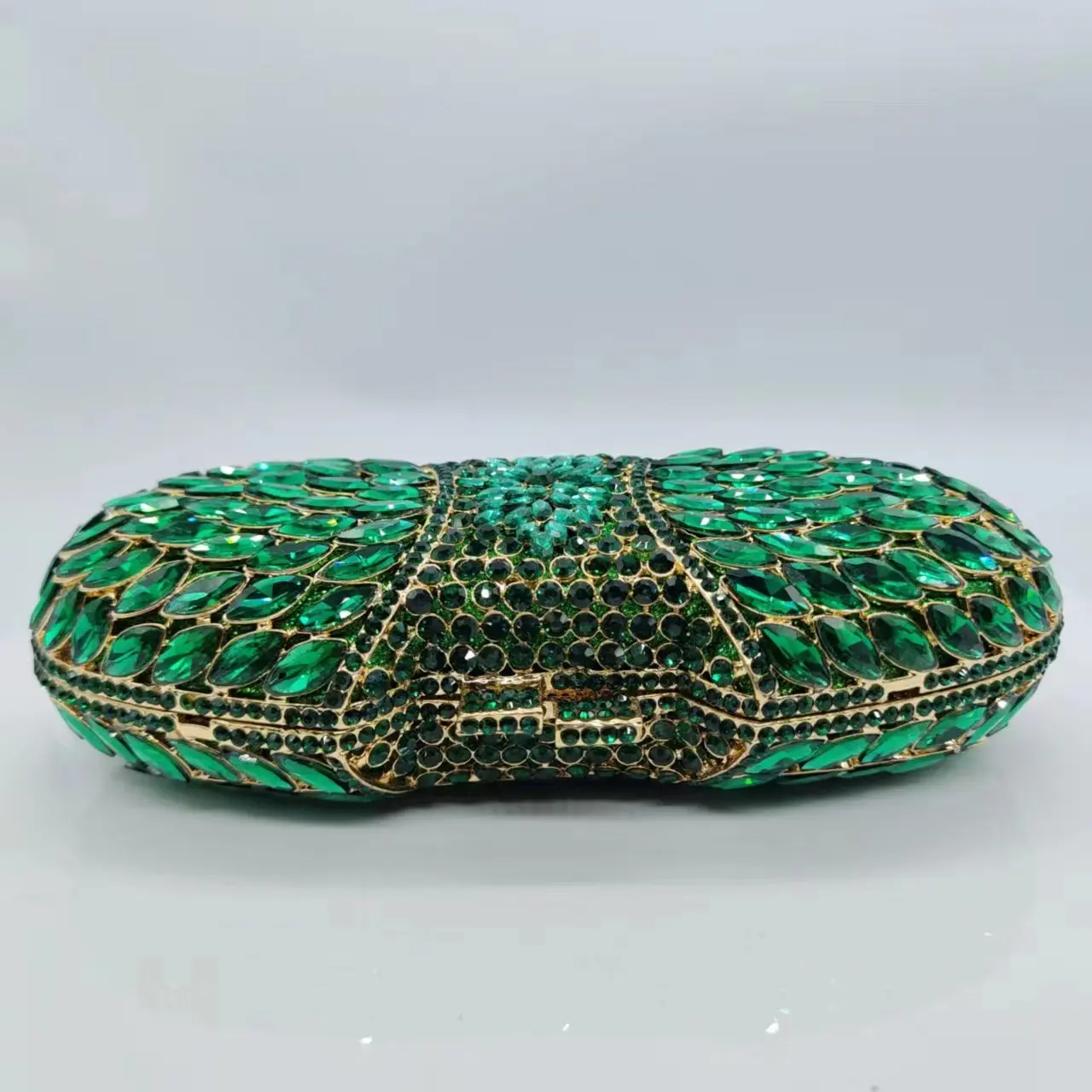 Lady Dazzling Crystal Evening Bag Metal Box Clutch Purse Wedding Bridal Diamond Minaudiere Mini Handbags Ladies Party Purses Bag