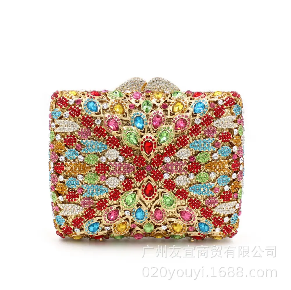 XIYUAN Multi Diamonds Evening Clutch Bag For Party Wedding 2024 Boutique Jewels Day Clutches Rhinestones Purses High Quality