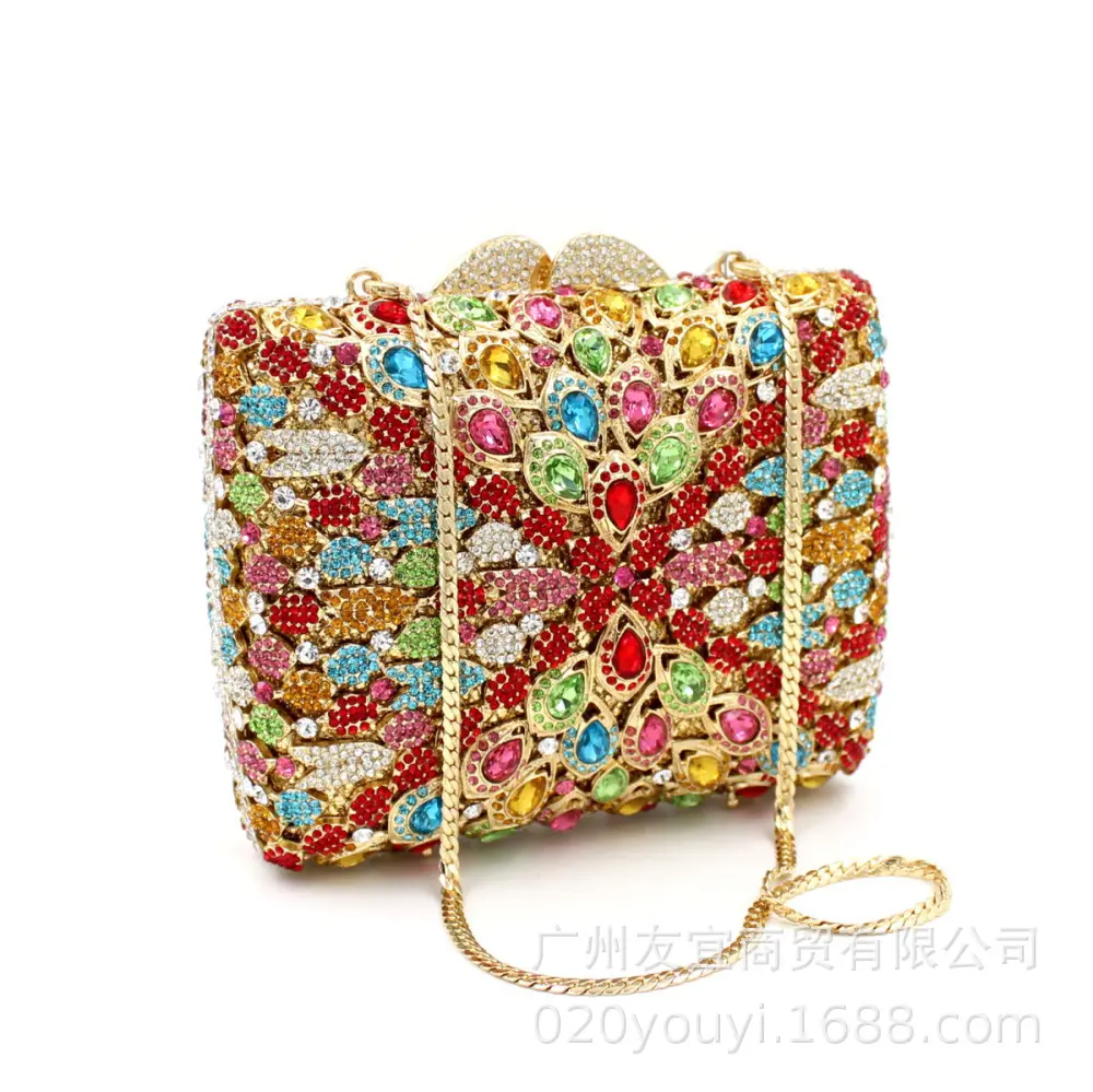 XIYUAN Multi Diamonds Evening Clutch Bag For Party Wedding 2024 Boutique Jewels Day Clutches Rhinestones Purses High Quality