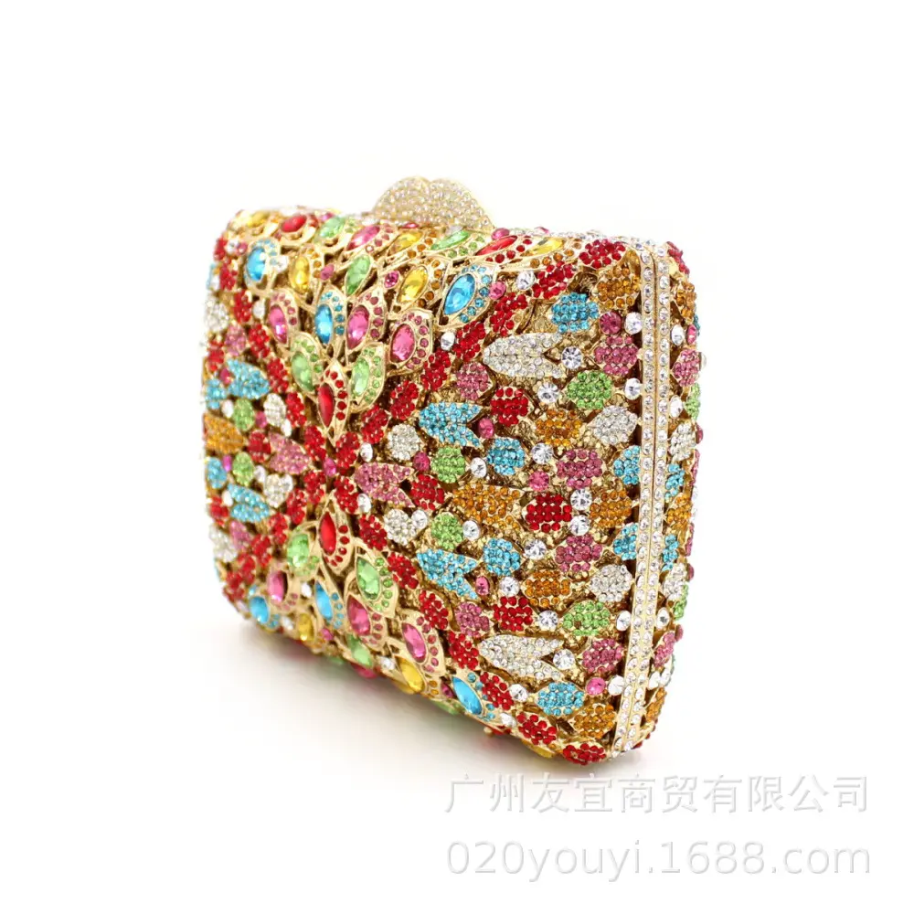 XIYUAN Multi Diamonds Evening Clutch Bag For Party Wedding 2024 Boutique Jewels Day Clutches Rhinestones Purses High Quality