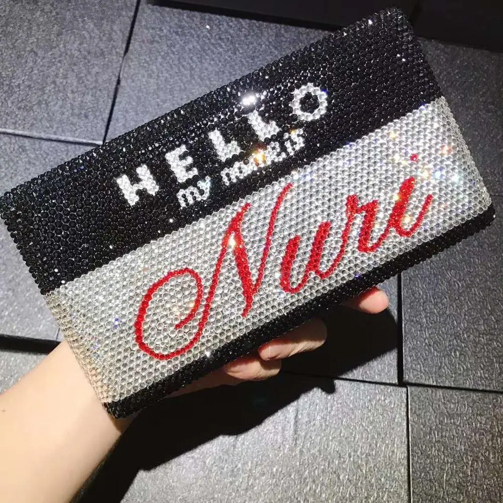 XIYUAN lady Rhinestone Clutch bags Crystal diamond Purse Luxury Women Evening Bag New Fashion Ladies Chain Clutches Minaudiere