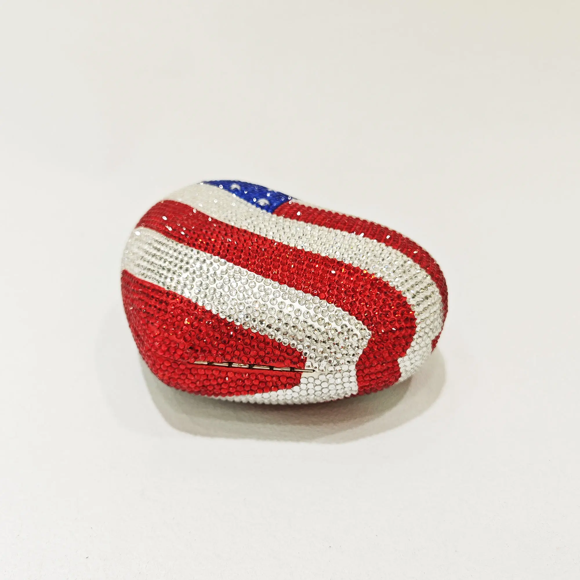 XIYUAN Heart Shape Women Red Crystal Evening Clutch Purse Lady Gems Handbags and Purses Diamonds Wedding Party Clutches Bags