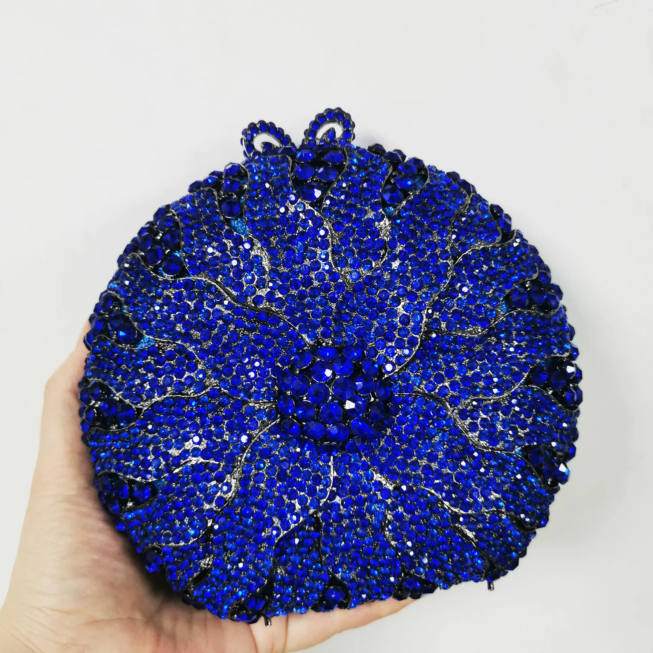Green Emerald Diamond Women Crystal Evening Bags For Party Minaudiere Bag Wedding Clutch Bridal Bag Ladies Metal Crystal Clutch