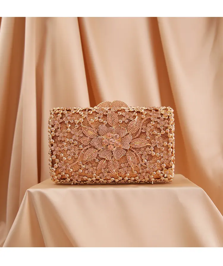 XIYUAN Crystals Clutch Purse Female Evening Bag Wedding Diamond Purse Bridal Handbag Party Shoulder Bags Rhinestone Minaudiere