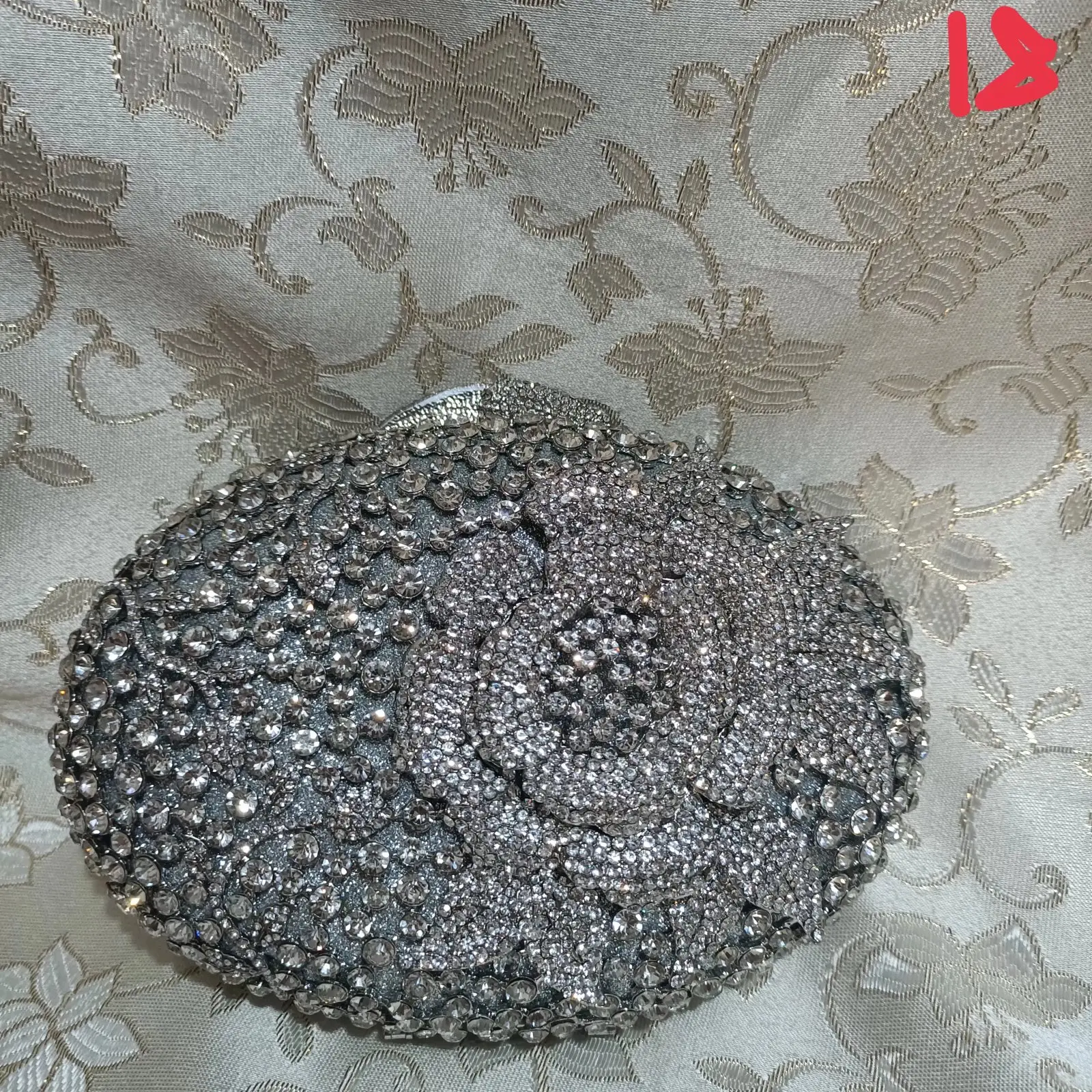 XIYUAN Women Rhinestone Small Clutches Bags Crystal Clutch Purse Diamond Handbags Stones Mini Evening Bag