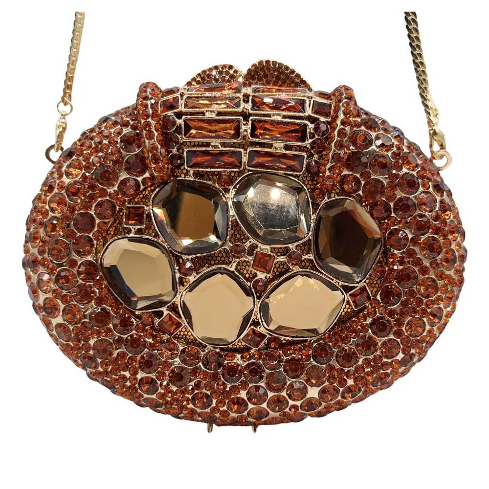 XIYUAN Women Large Stone Evening Bag Ladies Luxury Bridal Handbag Silver Crystal Clutch Luxury Diamond Party Purse Shoulder Bags