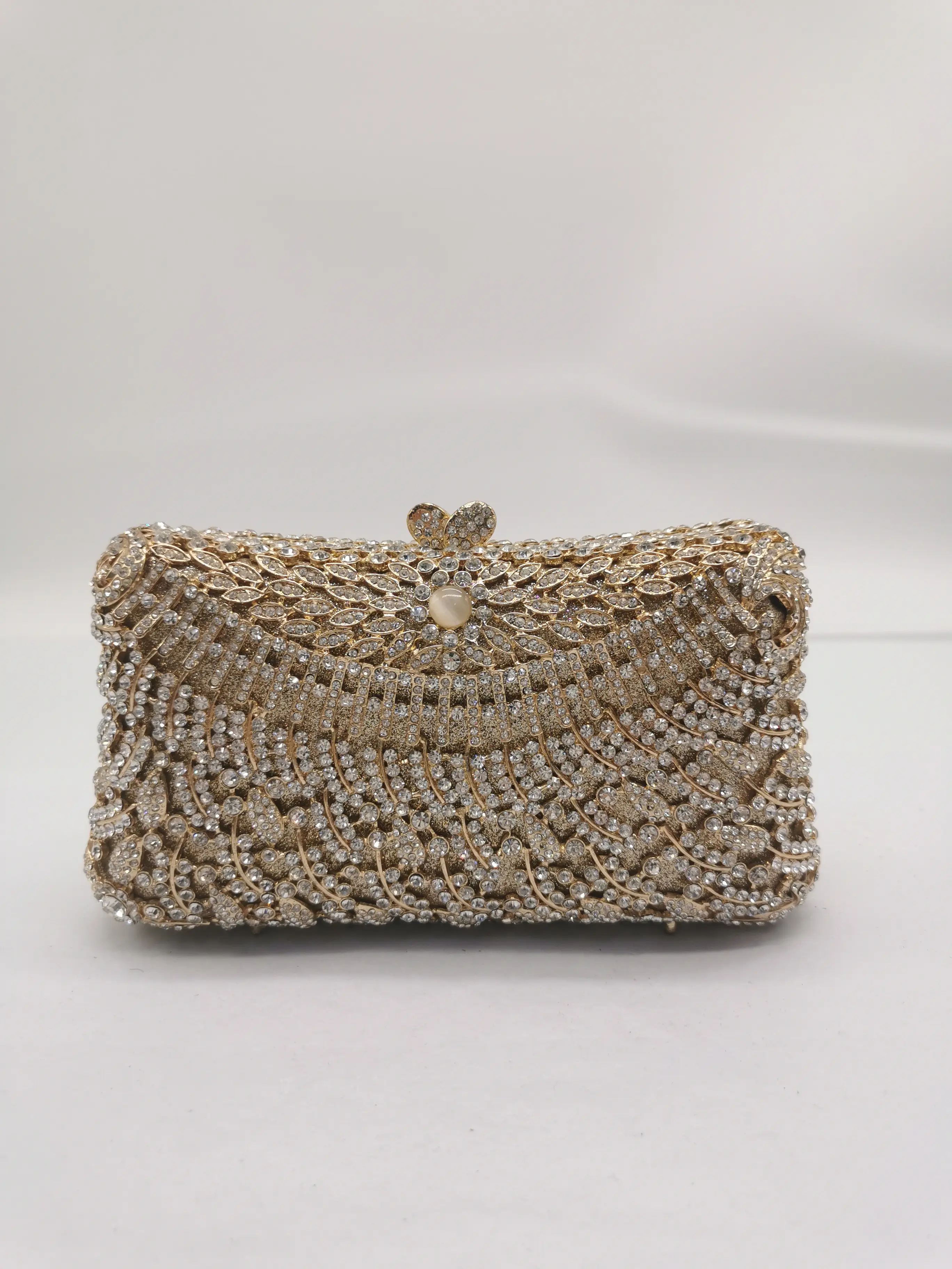 XIYUAN Women Evening Stones Clutch Purse Lady Rhinestones Evening Bags Wedding Crystal Purses and Handbags Bridal Minaudiere Bag