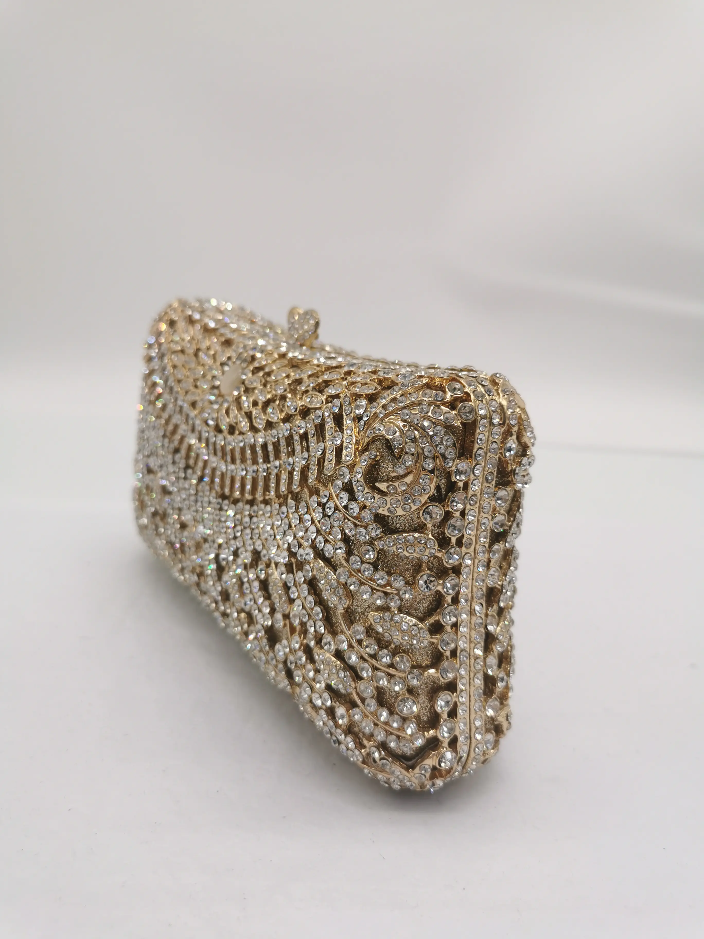 XIYUAN Women Evening Stones Clutch Purse Lady Rhinestones Evening Bags Wedding Crystal Purses and Handbags Bridal Minaudiere Bag